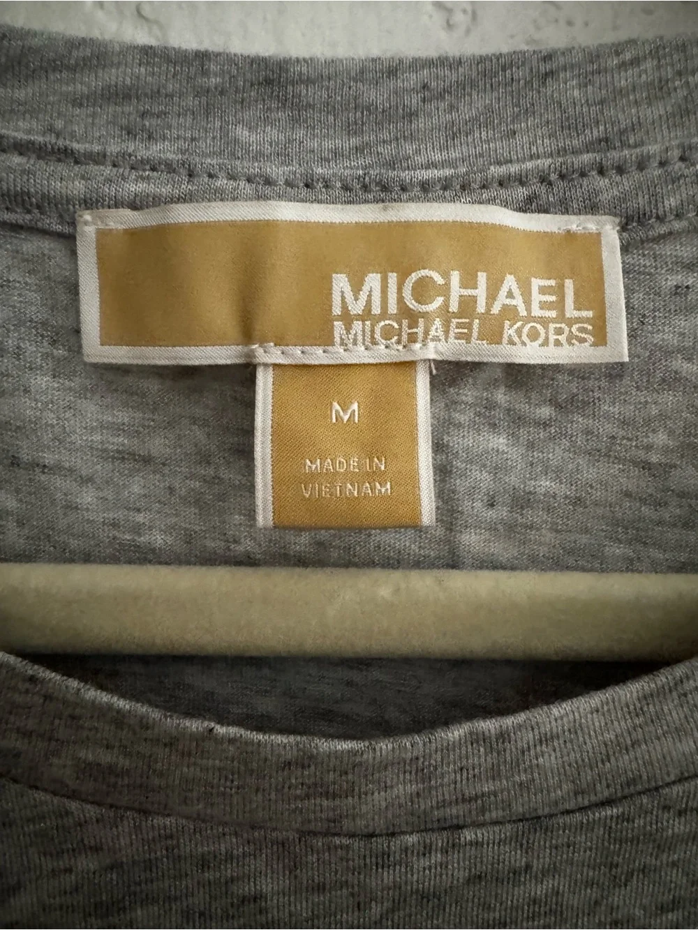 Michael Kors Gray Sleeveless Tank with Grommet Details